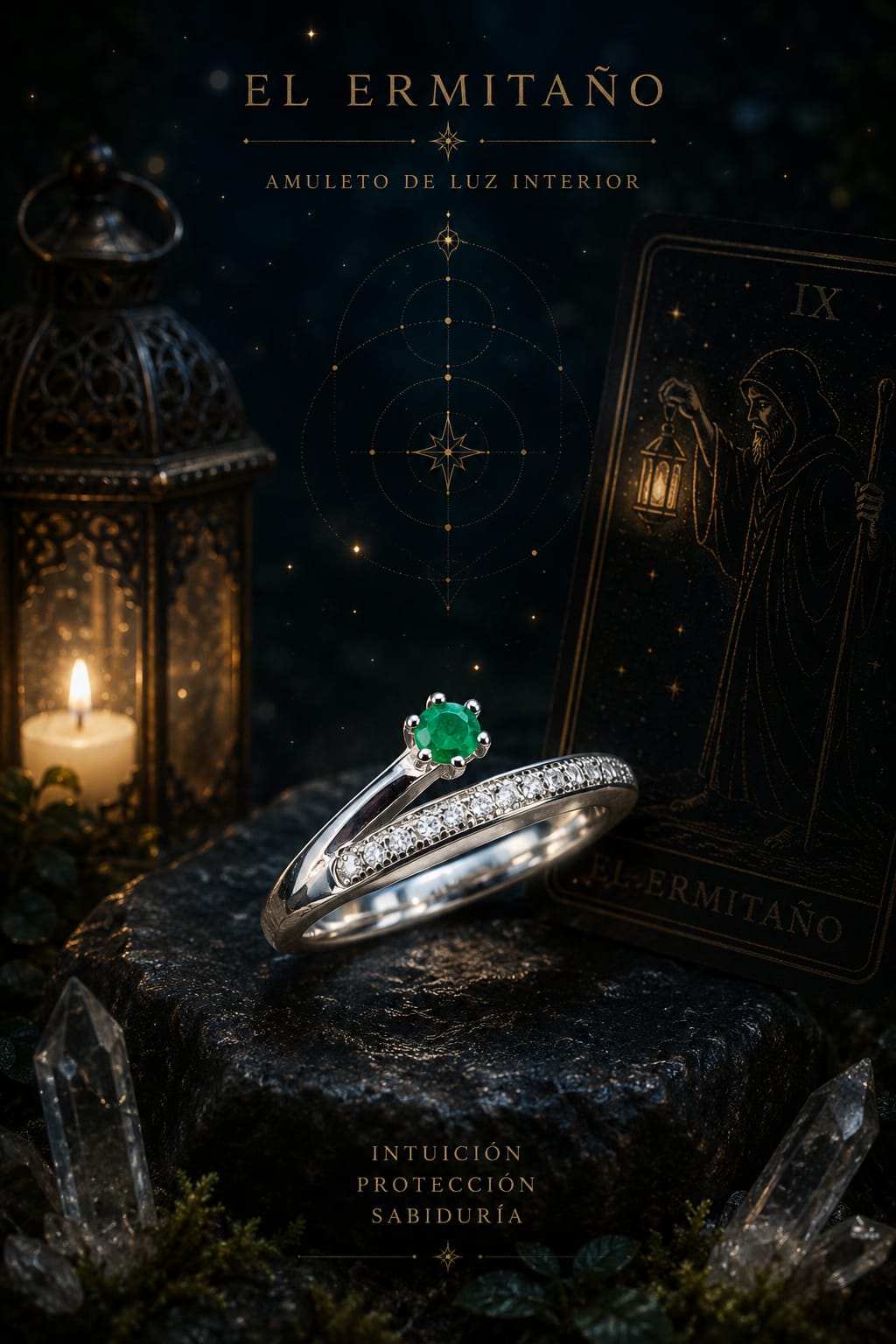 Anillo Esmeralda — Intuición y Protección
