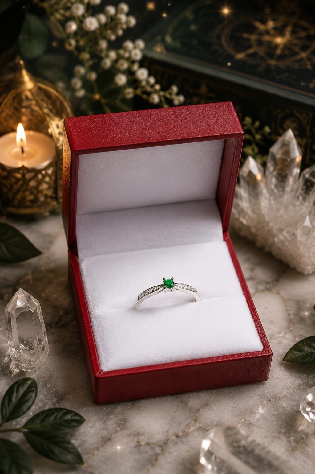 Anillo Esmeralda Clásico — Abundancia
